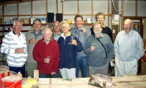 (Back row, from left) Graeme O’Connor, Eddie Siladi, John Pigott, Ken Lloyd and Peter Murphy; (front) Bernie Ayre, James Christian, Vic Hartney and Tim Salisbury. (Back row, from left) Graeme O’Connor, Eddie Siladi, John Pigott, Ken Lloyd and Peter Murphy; (front) Bernie Ayre, James Christian, Vic Hartney and Tim Salisbury.